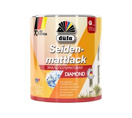 Эмаль Dufa SEIDENMATTLACK полуматовая, белая 0,75 л Н0000001780 