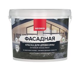 Фасадная краска для древесины Neomid 9 л Полынь Н-КраскаФас-9-Пол 