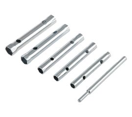 Набор торцевых трубчатых ключей TUNDRA оцинкованные, 8 - 17 мм, вороток, 6 предметов 1550261 