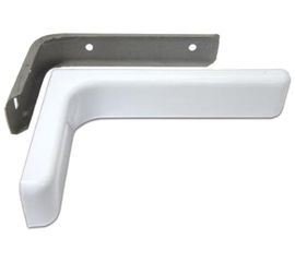 Угловая консоль Локри 183x114 мм, белая MOD 2 183X114 WHITE SET 2PCS 