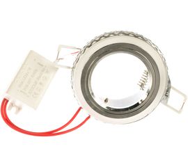 Светильник, Круг, Хром/Белый, Gu5.3, 3W, LED 3000K Gauss Backlight BL085 