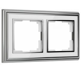 Рамка WERKEL на 2 поста хром белый W0021331 a051211 