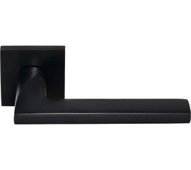 Дверная ручка на квадратной розетке MORELLI DIY MH-50-S6 BL 6 мм, цвет - черный 9012700 