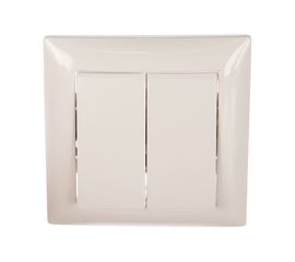 Выключатель Кунцево-Электро СЕЛЕНА скрытой установки, двухклавишная 10А С510-379 8103 