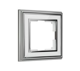 Рамка WERKEL W0011331 на 1 пост Palacio хром белый a051210 