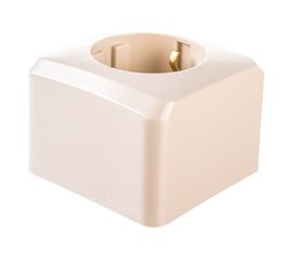 Розетка Schneider Electric 1-м ОП Этюд 16А с заземлением, защитные шторки, кремовая SchE PA16-004K 