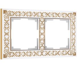 Рамка WERKEL на 2 поста белое золото W0021523 a050941 