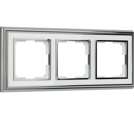 Рамка WERKEL на 3 поста хром белый W0031331 a051200 