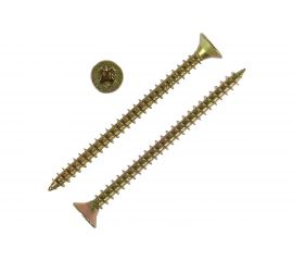 Универсальный саморез Tech-Krep 80х6,0 мм 75 шт желтый, коробка с окном 102273 