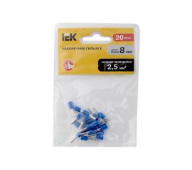Наконечник-гильза IEK Е2508 2,5мм2 синий 20шт UGN10-4-D25-04-08 