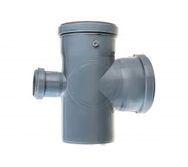 Крестовина одноплоскостная для канализации Flextron 110x110x50/87 градусов SVK-K11266 