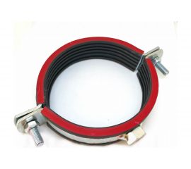 Трубный хомут высокой тяжелой нагрузки с уплотнителем СВК гайка М12, 3"", 87-94 мм SVK-FH080 