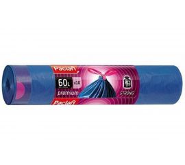 Мешки для мусора с тесьмой PREMIUM (10 шт; 60 л; 63х78 см; ПВД) Paclan 42213375 