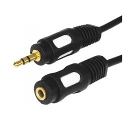 Шнур REXANT стерео 3,5 мм гнездо - стерео 3,5 мм штекер, длина 5 метров 17-4016 