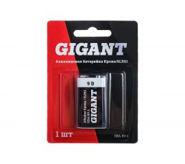 Батарейка Gigant Alkaline Крона/6LR61 блистер 1 шт. GBA-9V-1 