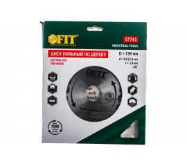 Диск пильный по дереву (190х30 мм; 24Т) для циркулярных пил Fit 37741 