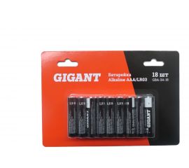 Батарейка Gigant Alkaline ААА/LR03 блистер 18 шт. GBA-3A-18 