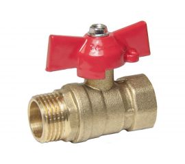 Шаровой кран для воды ОПТИМА 3/4" г/ш бабочка SOFMB034 