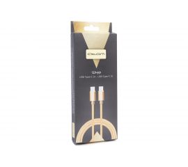 Шнур Atom Evolution USB Type-C 3.1 - USB Type-C 3.1, 1 м, штекер/штекер, золотой, 31026 