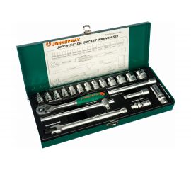 Набор торцевых головок (3/8"DR; 6-23 мм; 20 предметов) Jonnesway S04H3120S 