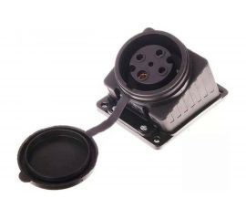 Розетка наружной установки LEZARD 202 наклонная трехфазная 3Р+Е 3х32А 380V 332-0100-0202 