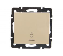 Проходной выключатель с подсветкой LEZARD RAIN крем 703-0388-114 