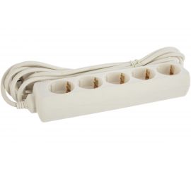 Удлинитель Navigator, NPE-S-05-500-E-3x0.75, с/з, 5 гнезд, 5м 71556 