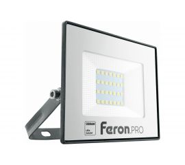 Светодиодный многоматричный прожектор FERON LL-1000, 30W, 6400К, 3000Lm, IP65, 28хOSRAM чёрный 41539 