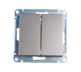 2-клавишный переключатель Schneider Electric AtlasDesign Шампань сх.6, 10АХ ATN000565 