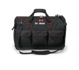 Сумка для инструмента с пластиковым дном с ремнем Dr. IRON 510х260х390 мм DR1029 