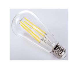 Лампа Gauss Filament ST64 10W 970lm 4100К Е27 LED 1/10/40 157802210 