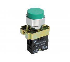 Кнопка управления IEK, LAY5-BL31, без подсветки, 1з, ИЭК, зеленая BBT70-BL-K06 