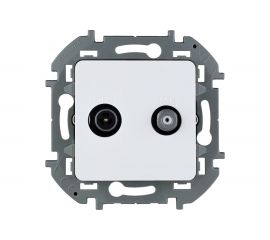 Двухкабельная розетка TV/SAT Legrand - INSPIRIA - белый 673880 