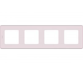 Рамка Legrand - 4 поста - INSPIRIA - розовый 673964 
