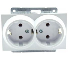 Механизм 2-ой розетки MONO ELECTRIC L/D, с заземлением, слоновая Кость 500-000104-120 