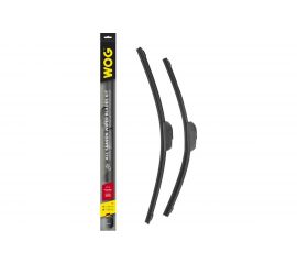 Комплект всесезонных бескаркасных бесшумных щеток стеклоочистителя (2 шт; 26""/650 мм; 18""/450 мм""; Hook) WOG WGC1413 