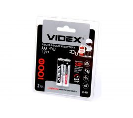 Аккумуляторы Videx HR03/AAA 1000mAh 2BL LSD, низкий саморазряд VID-HR03-1000LSD 