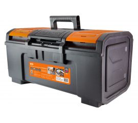 Ящик для инструментов TDM ПРОФИ-24, 59x27x26 см, усиленный замок-автомат, лоток, органайзеры, «Рубин» SQ1032-0206 