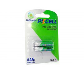 Никель-металлогидридный аккумулятор PKCELL AAA1000-2B тип - AAA 2 шт в блистере NI-MH RTU 