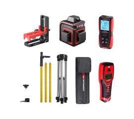 Комплект ADA лазерный уровень, дальномер, детектор проводки, элевационный штатив-штанга S А00697 