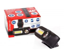 Налобный аккумуляторный фонарь Ultraflash LED53763 4Вт черный XPE+COB LED 1 реж., крепл. 14504 