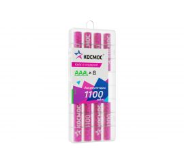 Аккумулятор КОСМОС R03 1100mAh Ni-Mh 8 шт в боксе KOCR03NIMH1100mAh8B 