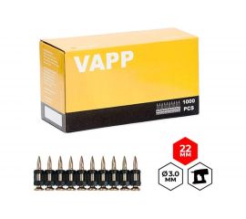 Кованые гвозди для монтажного пистолета VAPP 22х3 мм VAPP.BP322 