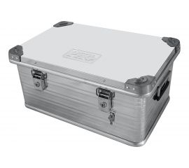 Алюминиевый ящик РИФ усиленный с замком 582х385х277 мм ДхШхВ E582385277 