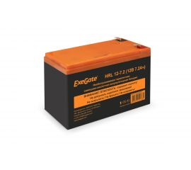 Батарея аккумуляторная АКБ HRL 12-7.2 12V 7.2Ah, 1227W, клеммы F2 ExeGate 285658 
