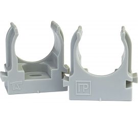 Крепежная клипса для монтажа газовым мотажным пистолетом FIXPISTOLS f-cpe20 серая, 100 шт. 2-2-4-4621 