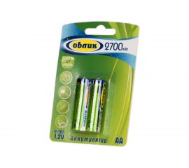 Аккумуляторы Облик Ni-Mh АА -2700 mAh Блистер-2 6171 