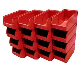 Ящик Тара.ру п/п, 400x230x200 мм, Napoli, комплект из 16 шт., цв. красный 27249 