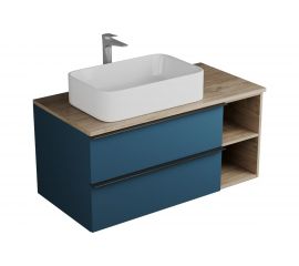 Тумба Veneciana SANGRO 100 под накладной умывальник, с 2-мя ящиками+ниши, индиго 510012 