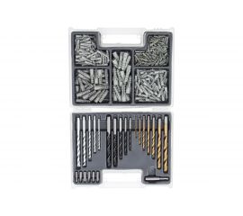 Комбинированный набор сверл Matrix: бетон 4-10 мм/металл 2-10 мм/дерево 4-10 мм/дюбеля 300 предметов 72577 